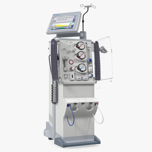 3D Fresenius 5008 Cordiax Dialysis Machine Rigged