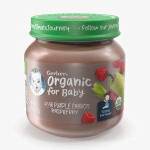 3D model Pear Gerber Baby Food Jar 113g