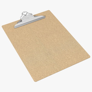 3D Recycled Wood Clipboard model