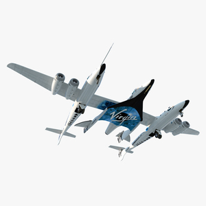 3D Virgin Galactic SpaceShipTwo model