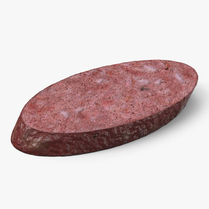 3D model Slice Smoked Sausage