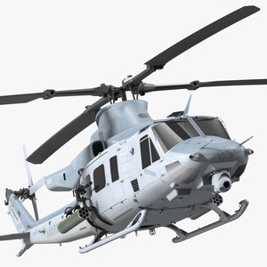 3D model Bell UH1Y Venom Helicopter Exterior Only