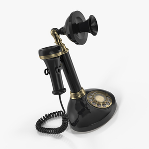 Vintage Candlestick Telephone 3D model