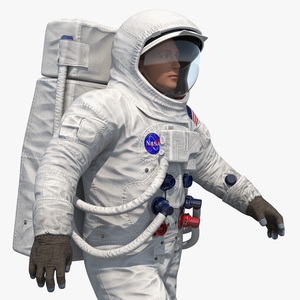 3D model NASA Astronaut Suit A7L Rigged