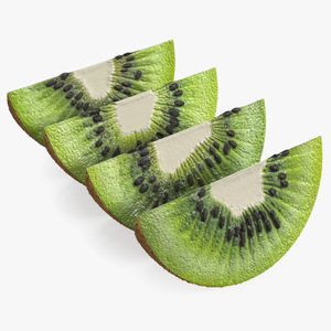 3D Sliced Kiwi Half