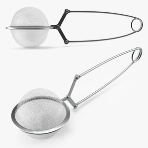 Mesh Tea Ball Strainer with Handle 3D model