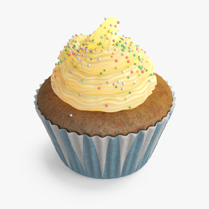 3D Muffin with Sprinkles