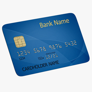 3D Credit Card Mockup model