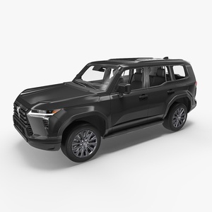 3D model Lexus GX 550 SUV Caviar Black Simplified