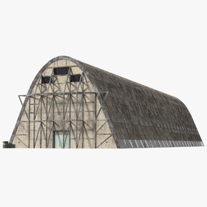 Old Zeppelin Hangar 3D model