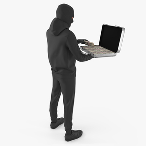 3D model Robber Holding Case with Money