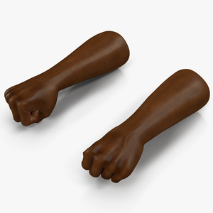 African Man Hands Pose 2 3D model