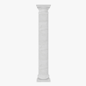 3D Pilaster Doric Greco Roman