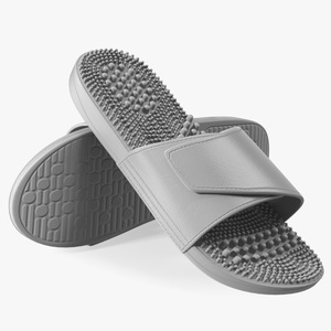 3D Health Foot Massage Slippers Grey model