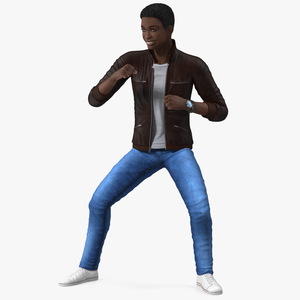 Teenager Light Skin Street Outfit Dance Pose 3D model