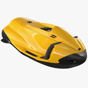 Handheld Underwater Scooter Orange 3D model