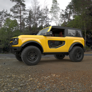 Ford Bronco Two Door Yellow 4X4 Simplified 3D