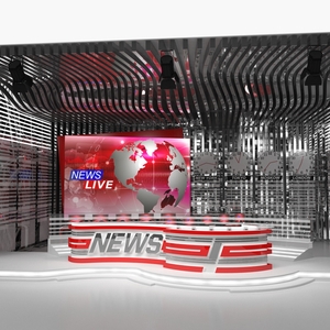 Big TV Studio Empty 3D model