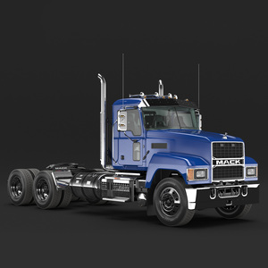 Mack Medium Duty Truck Blue 3D