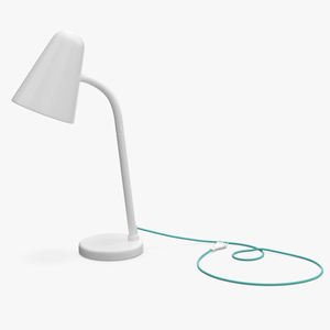 3D model Work Lamp for Children IKEA FUBBLA White