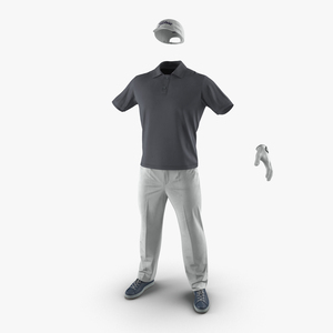 Mens Golf Clothes 3D