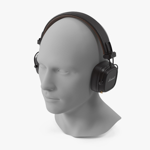 Marshall Headphones on Mannequin Bust 3D