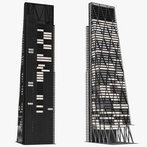 3D model Leadenhall Building Night Glow