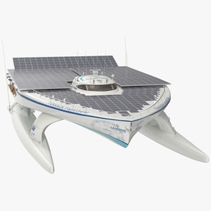 PlanetSolar Boat Simple Interior Rigged 3D model