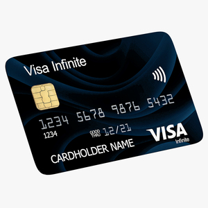 3D Visa Signature Credit Card