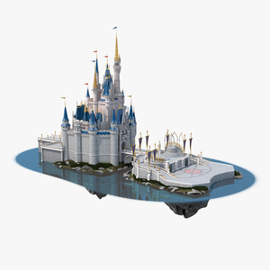 3D Cinderella Castle Fur