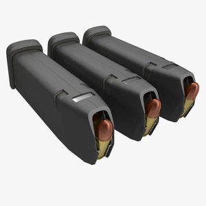 3D 9mm Ammo Clip model