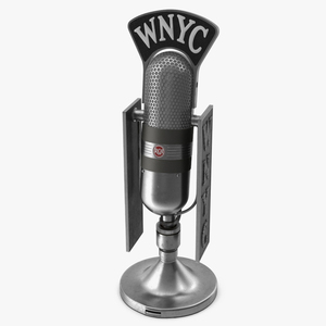 Vintage RCA 77-D Ribbon Microphone 3D model