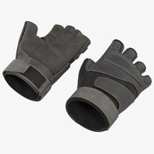 3D model US Soldier Gloves 2 Black