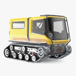 3D model Arctica Exploration Vehicle Snowy Yellow