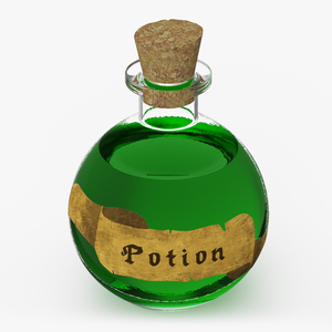 Potion in Glass Jar 3D model