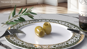 3D Spanish Yellow Olives Pitted model