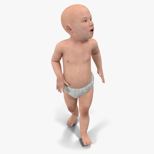 Asian Baby Rigged 3D