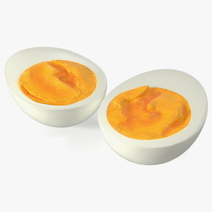 Hard Boiled Egg Halves 3D