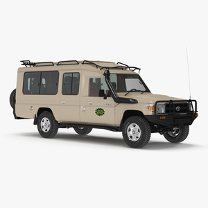 Toyota Land Cruiser Safari Beige Clean Simple Interior 3D model