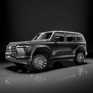 3D Lexus GX 550 SUV Caviar Black Rigged