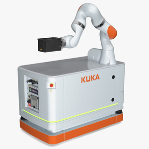 3D Mobile Robot KUKA KMR Iiwa with Special Box model