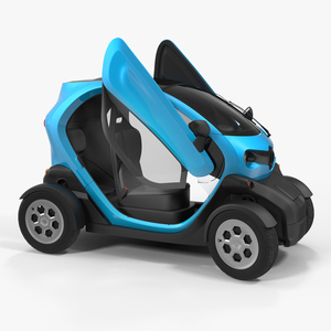 Mini Electric Car Generic Rigged 3D