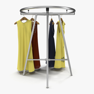 3D Round Clothing Rack 3