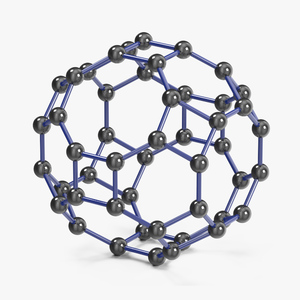 Buckminsterfullerene Molecule Structure 3D model