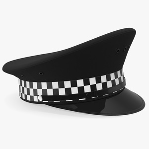 3D British Police Force Peaked Cap