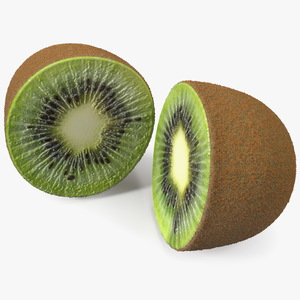 3D Kiwi Halves