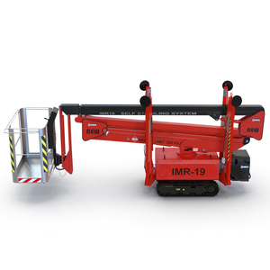 3D Telescopic Boom Lift Red Rigged