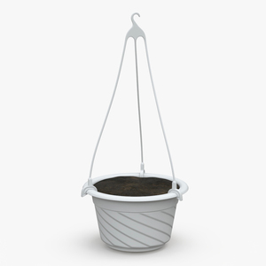 Hanging Plant Pot with Substrate 3D