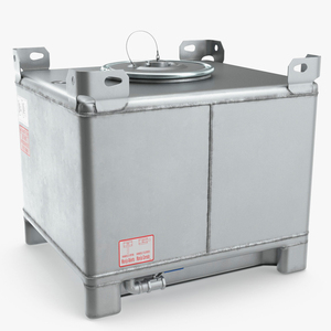 3D model 180 Gallon IBC Stainless Steel Tank