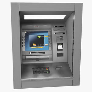 ATM Machine Wall Mounted 3D model